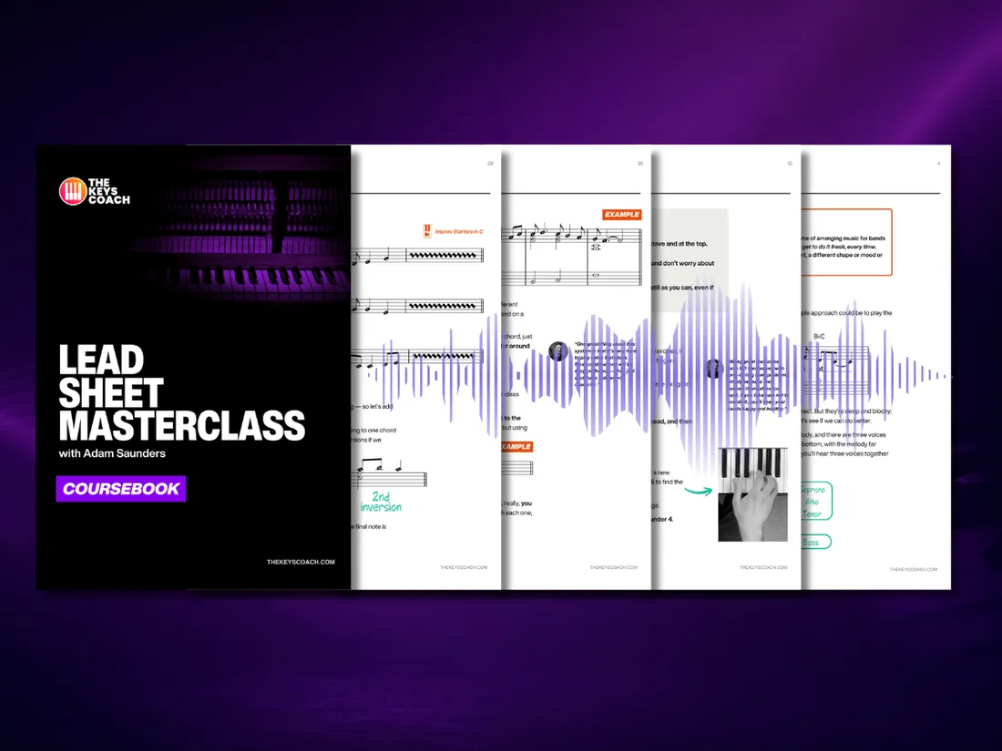 The 300-page Lead Sheet Masterclass coursebook